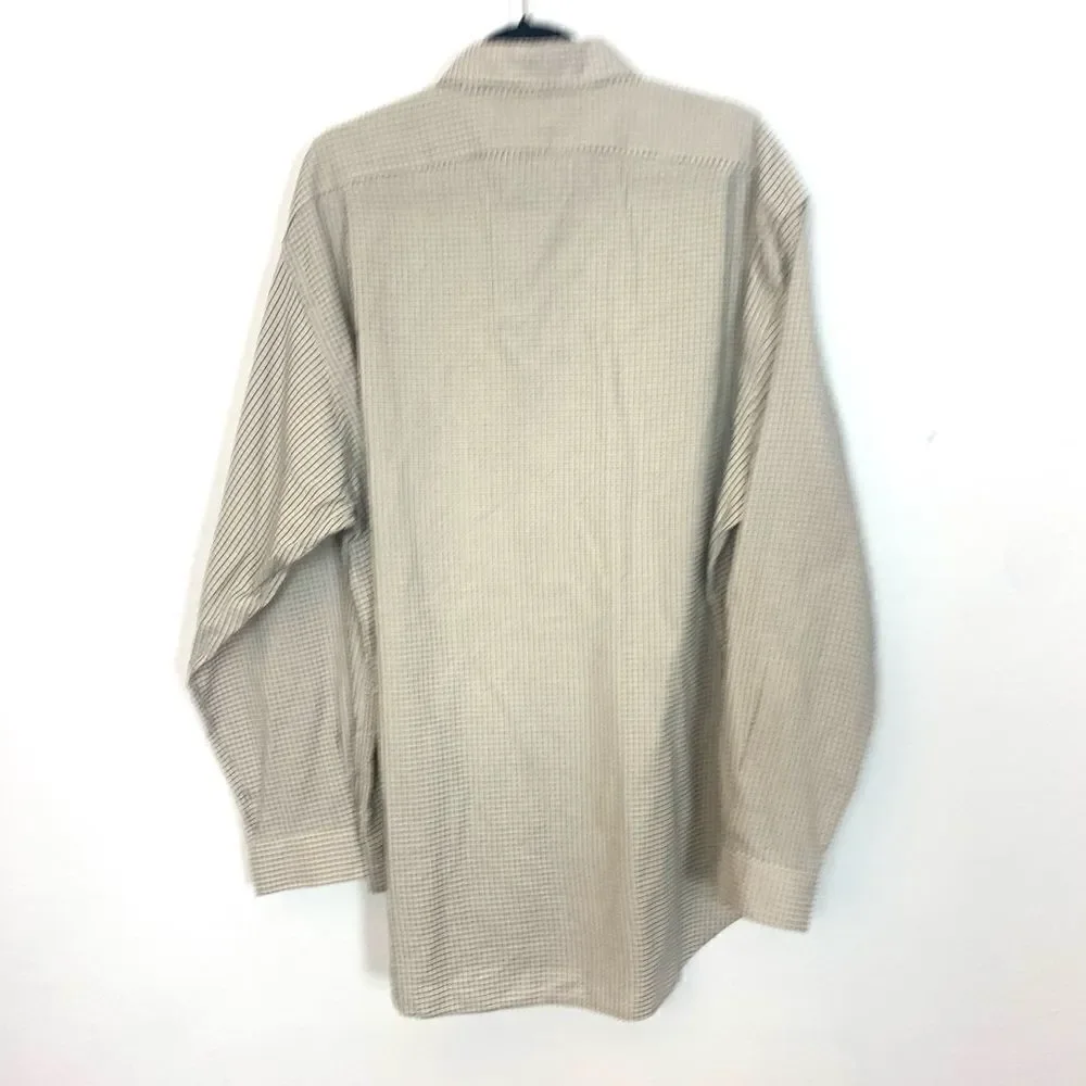 Polo Ralph Lauren Cream w/ Blue check Marlowe Button down Shirt